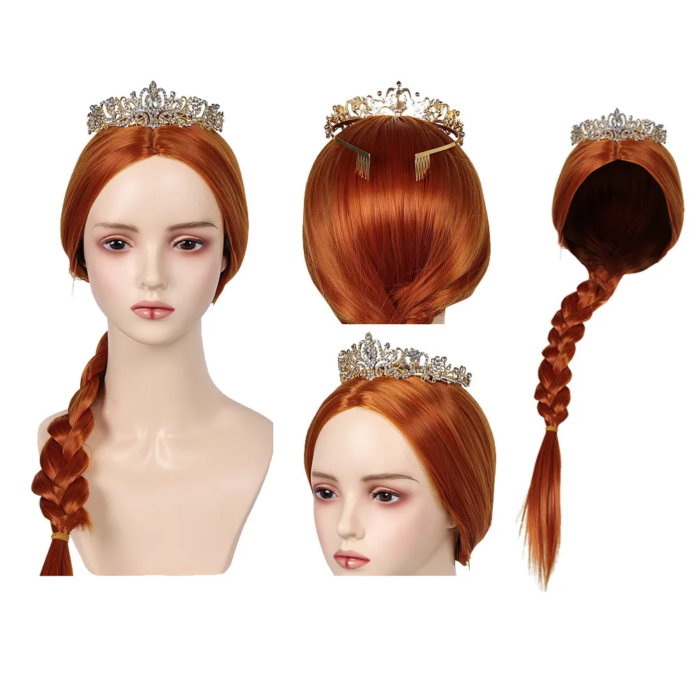Fiona Cosplay Fantasia Princess Wig Headband Heat Resistant Synthetic Hair Female Role Play Wigs Halloween Carnival Party Props
Fiona Cosplay Fantasia Princess Wig Headband Heat Resistant Synthetic Hair Female Role Play Wigs Halloween Carnival Party Props