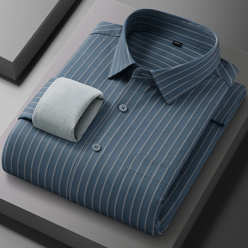 Men's long-sleeved shirt with fleece and thickening, winter cold-resistant, casual comfortable, high-quality, versatile and soft
Men's long-sleeved shirt with fleece and thickening, winter cold-resistant, casual comfortable, high-quality, versatile and soft