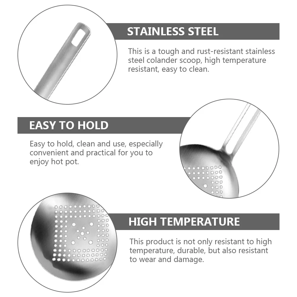 304 Stainless Steel Hot-Pot Strainer Rustproof Multipurpose Kitchen Colander Spoon for Noodles Vegetables Oil Food
304 Stainless Steel Hot-Pot Strainer Rustproof Multipurpose Kitchen Colander Spoon for Noodles Vegetables Oil Food