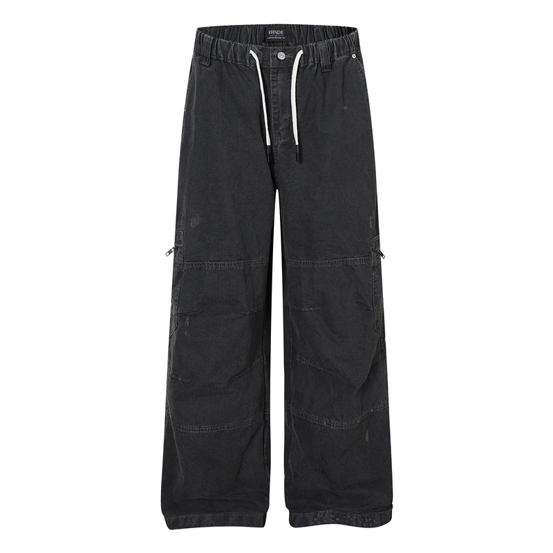 GXFortune American Retro Work Pants Loose Straight Leg Casual Trousers for Men And Women with Dstring And Hole Design
GXFortune American Retro Work Pants Loose Straight Leg Casual Trousers for Men And Women with Dstring And Hole Design