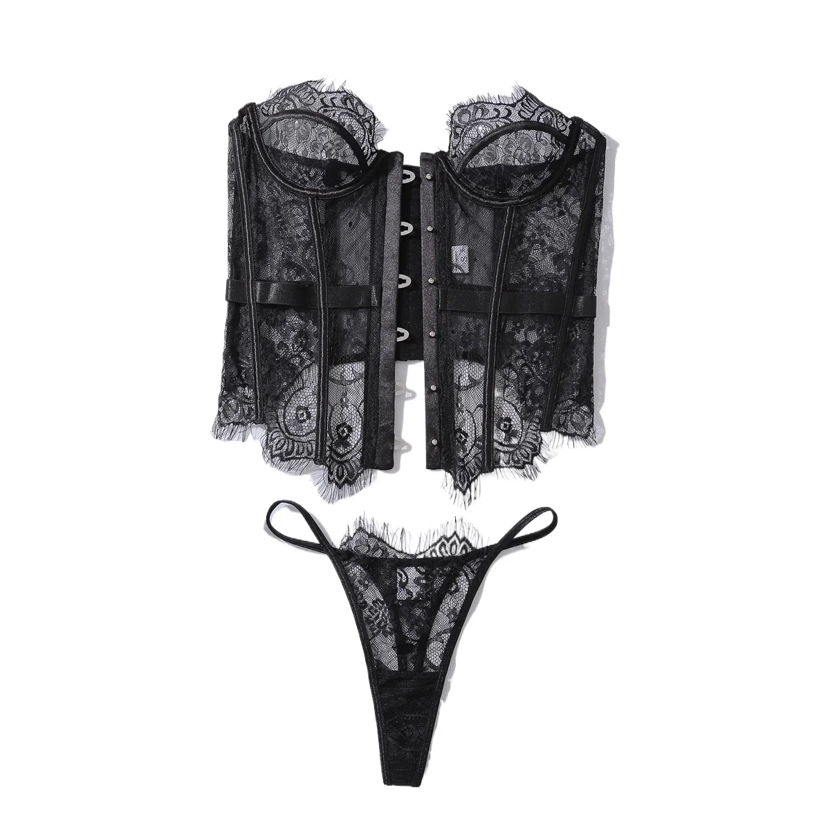 Women Sexy Erotic Set Lace Embroidery Lingerie Pornos Suit See Through Underwear Party Club Sexy Costumes
Women Sexy Erotic Set Lace Embroidery Lingerie Pornos Suit See Through Underwear Party Club Sexy Costumes