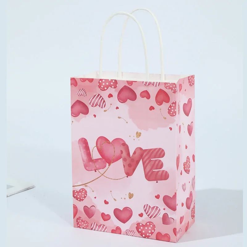 12/24pcs Valentines Day Gift Bags Pink Love Hearts Paper Bags Valentine's Day Wedding Party Decoration Accessories 2025 New
12/24pcs Valentines Day Gift Bags Pink Love Hearts Paper Bags Valentine's Day Wedding Party Decoration Accessories 2025 New