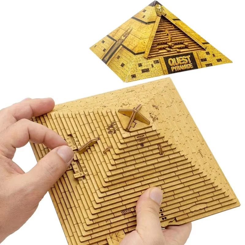 Quest Pyramid Wooden 3D Puzzle Box With Secret Compartment High Difficulty IQ Games Brain Teaser For Adults Kids Birthday Gifts
Quest Pyramid Wooden 3D Puzzle Box With Secret Compartment High Difficulty IQ Games Brain Teaser For Adults Kids Birthday Gifts