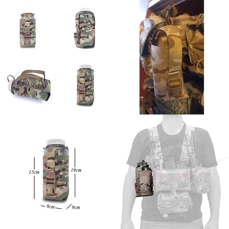 Тактическая сумка для бутылки с водой MOLLE, 1 л, сумка для гидратации, нейлоновая сумка 500D EDC для жилета, сумка для охоты и пешего туризма
Тактическая сумка для бутылки с водой MOLLE, 1 л, сумка для гидратации, нейлоновая сумка 500D EDC для жилета, сумка для охоты и пешего туризма