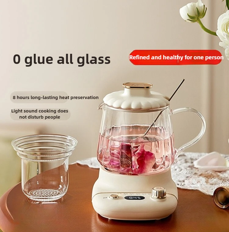 0.4L Glass Electric Wellness Kettle,Multifunctional Mini Cooker & 8H Heat Retention, Compact for Tea/Soup/Herbs, Office&Home Use
0.4L Glass Electric Wellness Kettle,Multifunctional Mini Cooker & 8H Heat Retention, Compact for Tea/Soup/Herbs, Office&Home Use