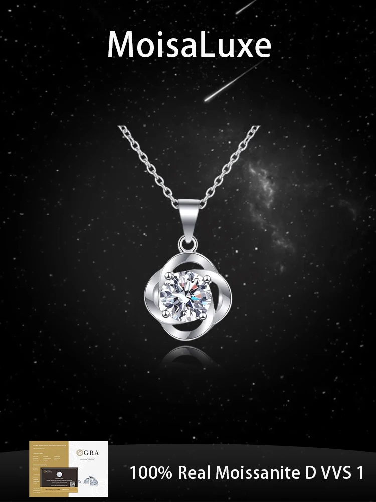 MoisaLuxe Official Store GRA Moissanite Plata Sterling 925 Silver Clavicle Chain Gift Jewelry Fashion For Women Pendant Necklace
MoisaLuxe Official Store GRA Moissanite Plata Sterling 925 Silver Clavicle Chain Gift Jewelry Fashion For Women Pendant Necklace