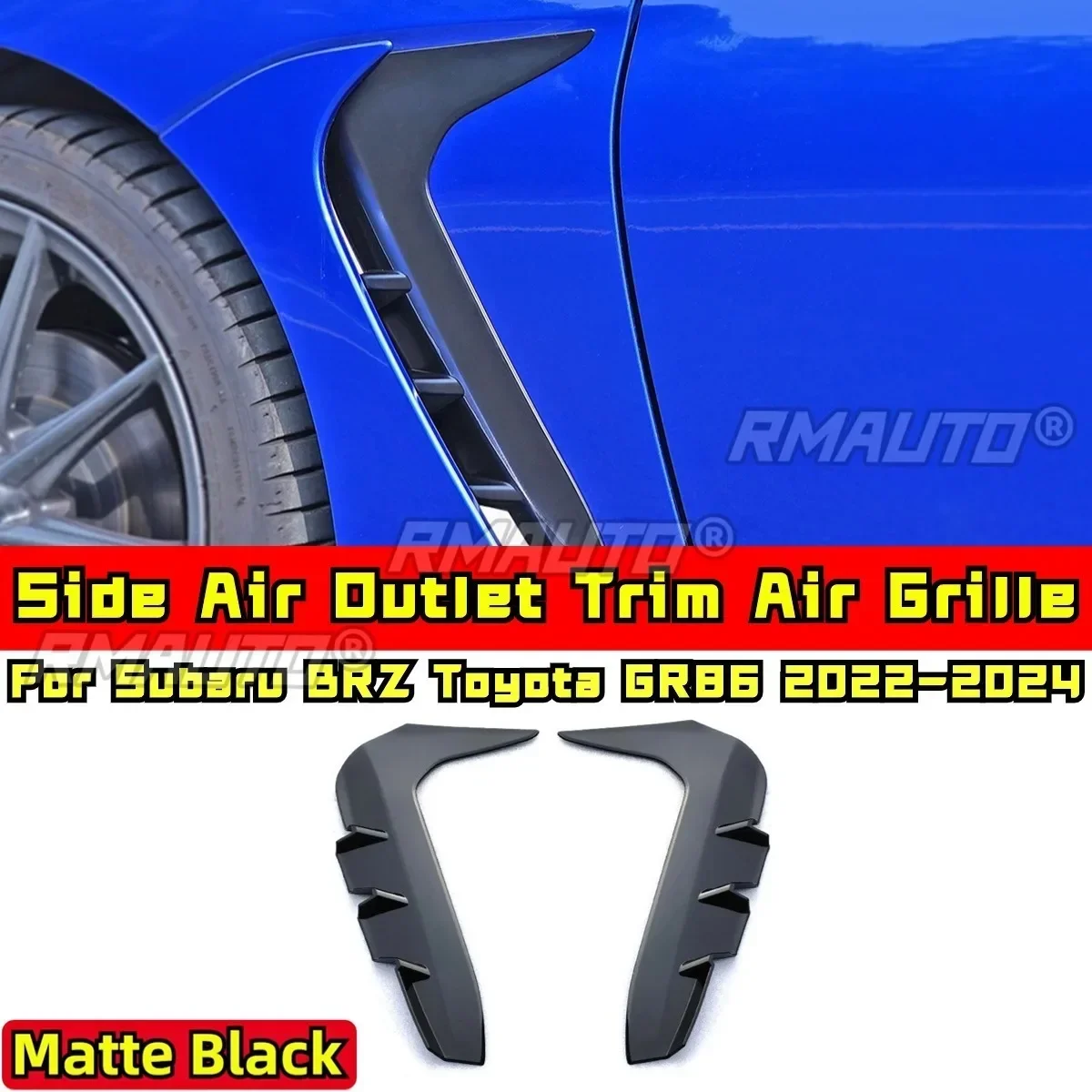 BRZ GR86 Side Air Outlet Trim Air Grille Matte Black Leaves Board DC Style for Subaru BRZ Toyota GR86 2022-2024 Car Accessories
BRZ GR86 Side Air Outlet Trim Air Grille Matte Black Leaves Board DC Style for Subaru BRZ Toyota GR86 2022-2024 Car Accessories
