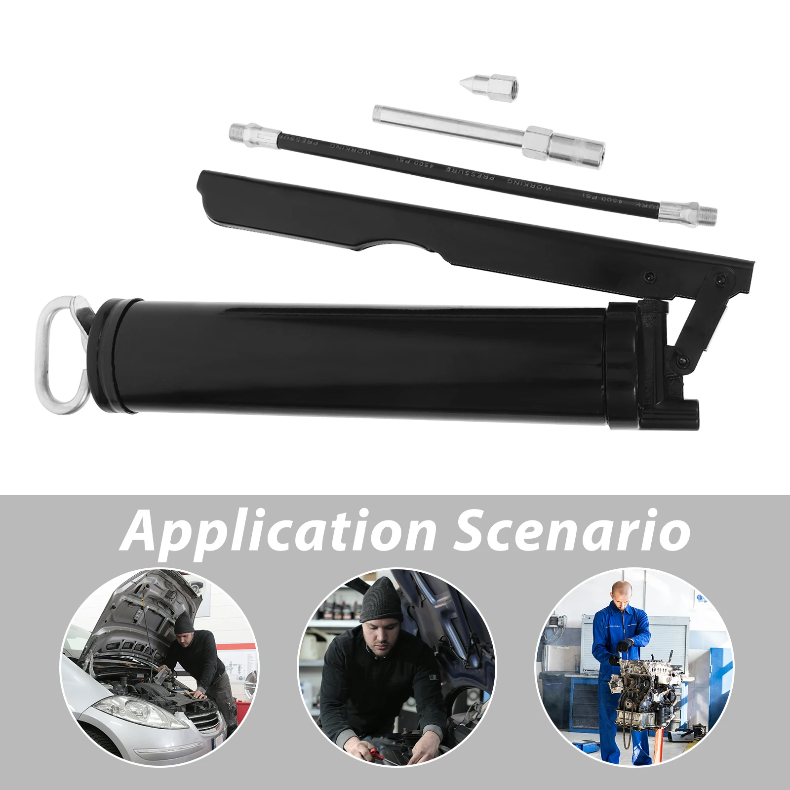 400Cc High-Pressure Gun Large Capacity Manual Lubrication Tool Sturdy Portable Oil Dispenser Filler Set Quick Release Dispenser
400Cc High-Pressure Gun Large Capacity Manual Lubrication Tool Sturdy Portable Oil Dispenser Filler Set Quick Release Dispenser
