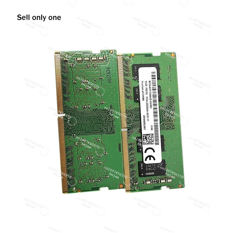 DDR4 8GB 3200Mhz RAM Memory Replacement Accessories PC4-25600 1.2V SODIMM 260 Pin Laptop RAM Memory
DDR4 8GB 3200Mhz RAM Memory Replacement Accessories PC4-25600 1.2V SODIMM 260 Pin Laptop RAM Memory