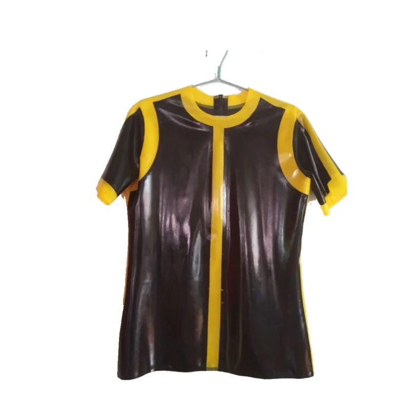 Hot Latex Black and Yellow Short Slevees Top Unique Shirts 0.4mm Size XS-XXL
Hot Latex Black and Yellow Short Slevees Top Unique Shirts 0.4mm Size XS-XXL