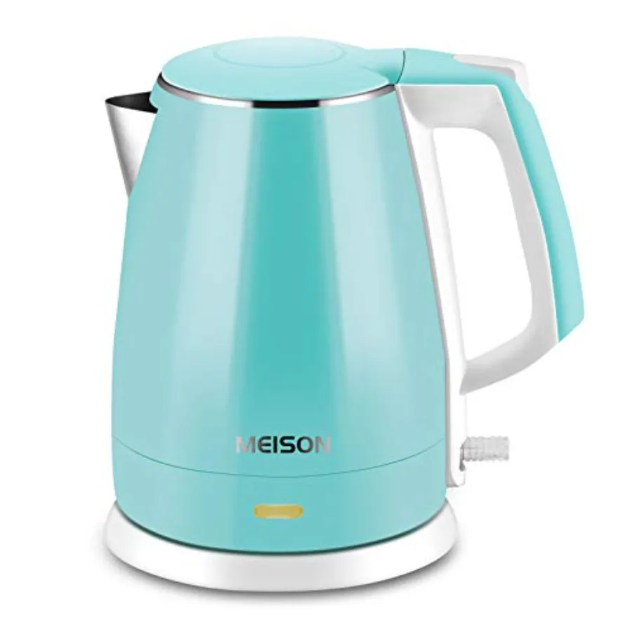 Electric Kettle BPA Free,Double Wall Water Boiler Heater, Stainless Steel Interior, Cool Touch Coffee Pot and Tea Kettle, Auto
Electric Kettle BPA Free,Double Wall Water Boiler Heater, Stainless Steel Interior, Cool Touch Coffee Pot and Tea Kettle, Auto