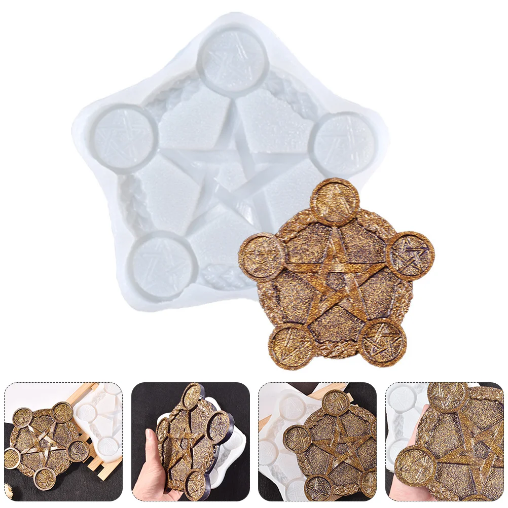Divination Tray Mold Silicone Candlesticks Casting Tool Pentagram Cake Stencil Holders
Divination Tray Mold Silicone Candlesticks Casting Tool Pentagram Cake Stencil Holders