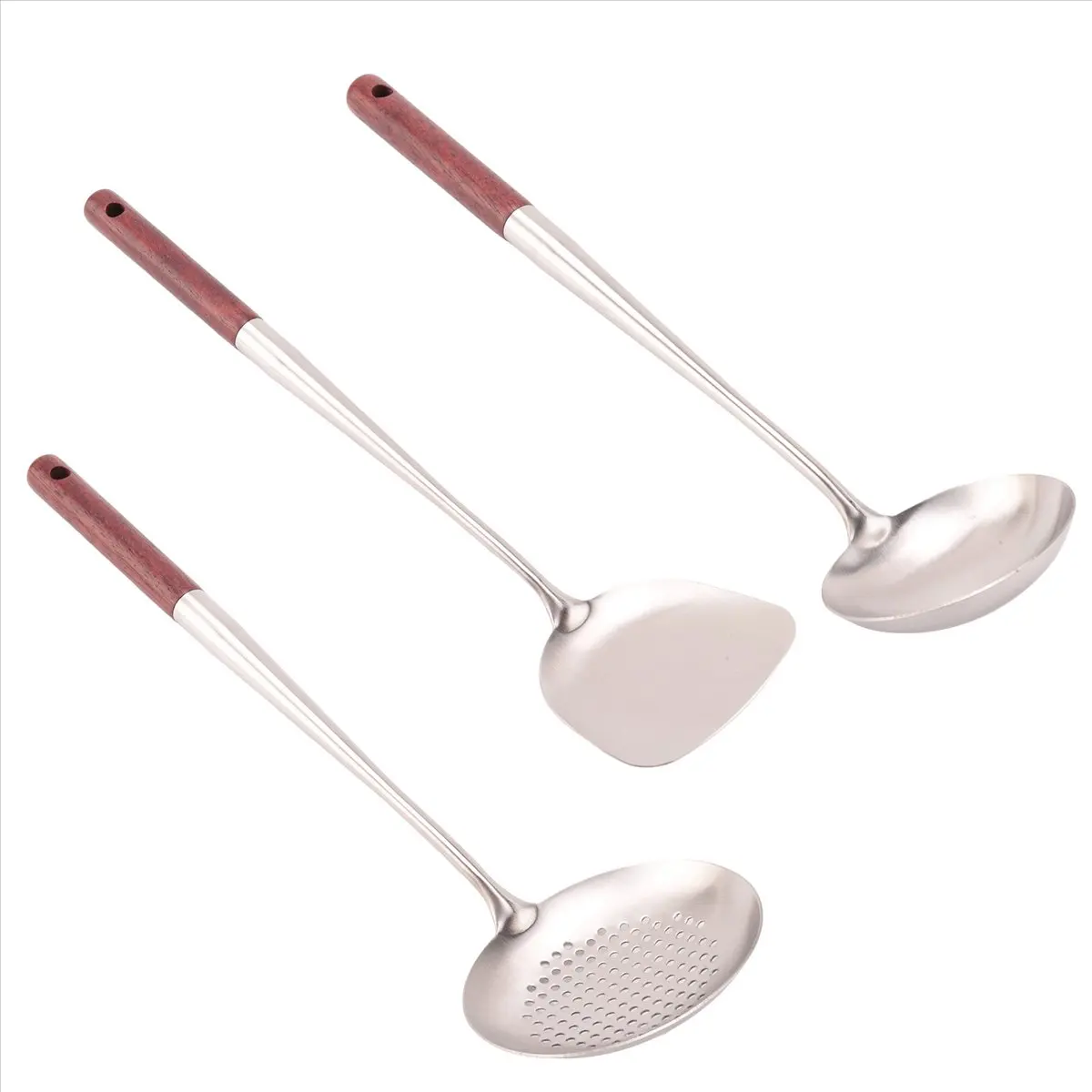 (A02R) Wok Spatula and Ladle,Skimmer Ladle Tool Set, 17Inches Spatula for Wok, 304 Stainless Steel Wok Spatula
(A02R) Wok Spatula and Ladle,Skimmer Ladle Tool Set, 17Inches Spatula for Wok, 304 Stainless Steel Wok Spatula