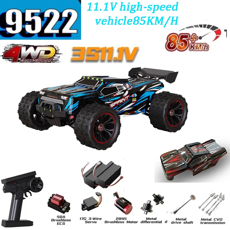 9522Pro Автомобиль с дистанционным управлением, 85 км/ч или 50 км/ч Высокоскоростной грузовик Drift Monster 4x4, идеальный подарок, супер крутой RC Cardurable
9522Pro Автомобиль с дистанционным управлением, 85 км/ч или 50 км/ч Высокоскоростной грузовик Drift Monster 4x4, идеальный подарок, супер крутой RC Cardurable