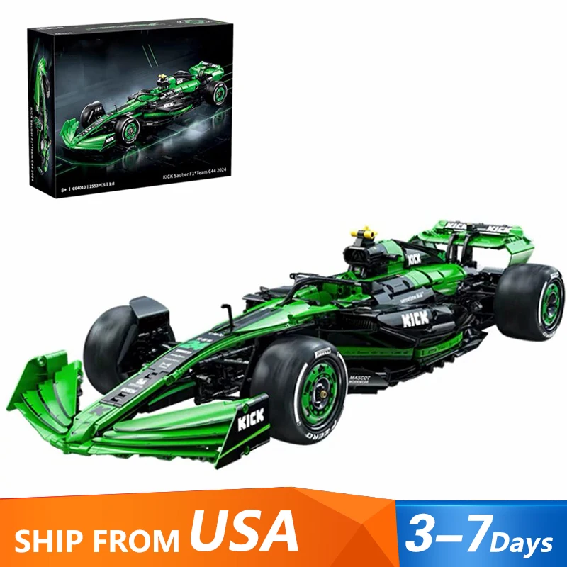 Technical KICK SAUBER F1 C44 Sports Model Car Set,1:8 Racing Car Kits Model 2553PCS Building Blocks Car Lovers Muscle Car Fans
Technical KICK SAUBER F1 C44 Sports Model Car Set,1:8 Racing Car Kits Model 2553PCS Building Blocks Car Lovers Muscle Car Fans