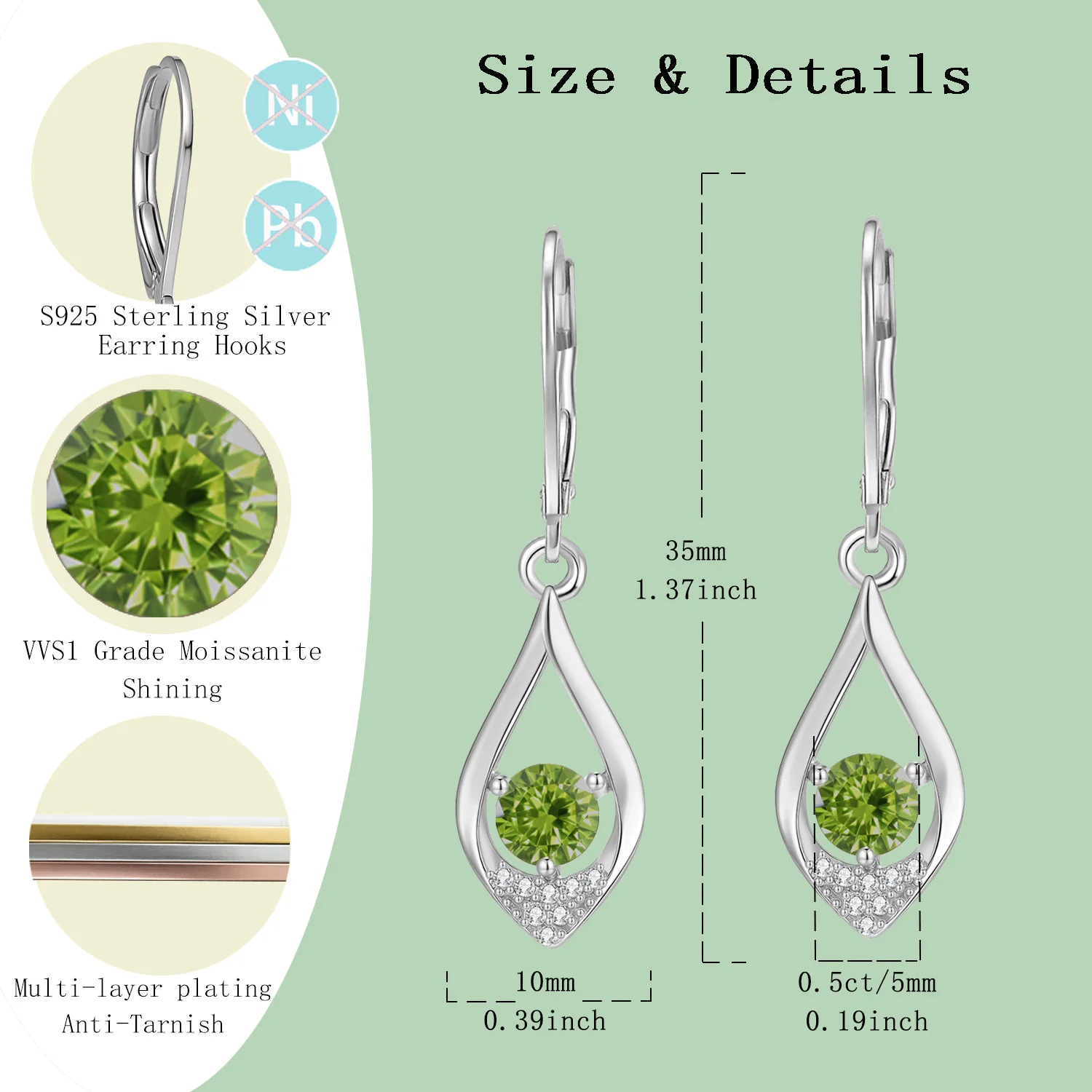 Серьги LAMVOICE с муассанитом 1 карат, серебро 925 пробы, подарок для дочери, на День святого Валентина, дизайнерский товар высокого качества
Серьги LAMVOICE с муассанитом 1 карат, серебро 925 пробы, подарок для дочери, на День святого Валентина, дизайнерский товар высокого качества