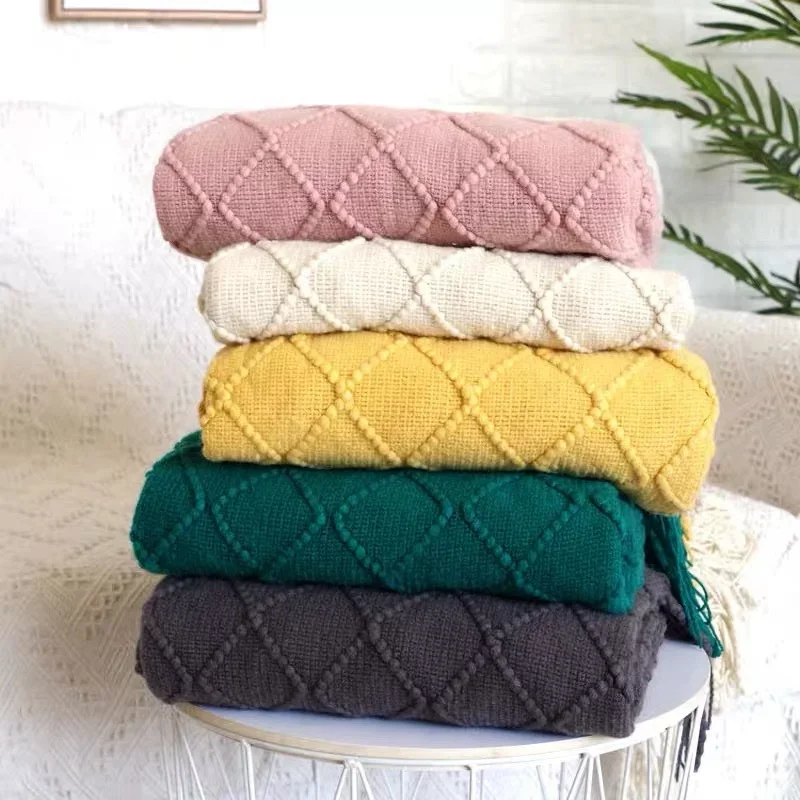 Blanket with Tassels Warm Knitted Blankets on Beds Solid Color for Baby Soft Sofa Throw Blanket Travel Nap Blankets
Blanket with Tassels Warm Knitted Blankets on Beds Solid Color for Baby Soft Sofa Throw Blanket Travel Nap Blankets