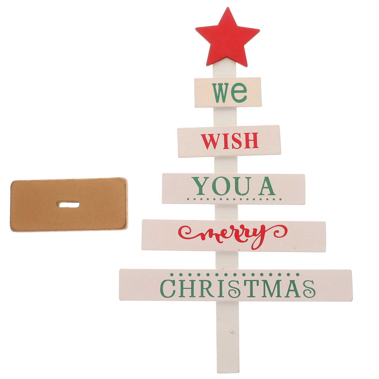 Wooden Christmas Tree Ornament Mini Tabletop Decoration Pentagram Design Blessing Letter Shining Reusable Home
Wooden Christmas Tree Ornament Mini Tabletop Decoration Pentagram Design Blessing Letter Shining Reusable Home