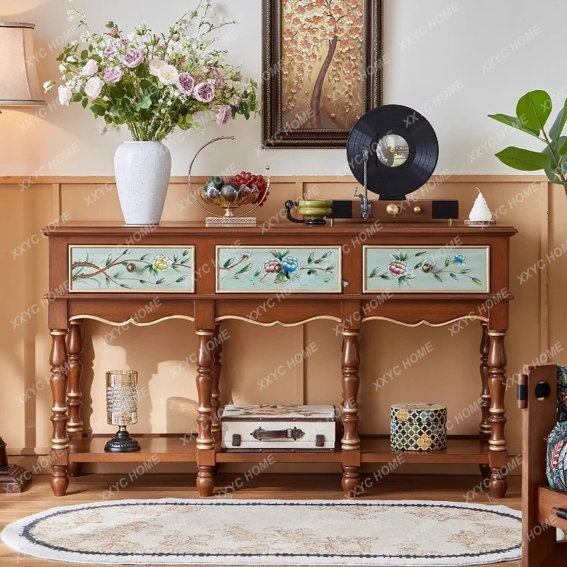 Green livable entrance entry retro solid wood living room high-end light luxury locker
Green livable entrance entry retro solid wood living room high-end light luxury locker
