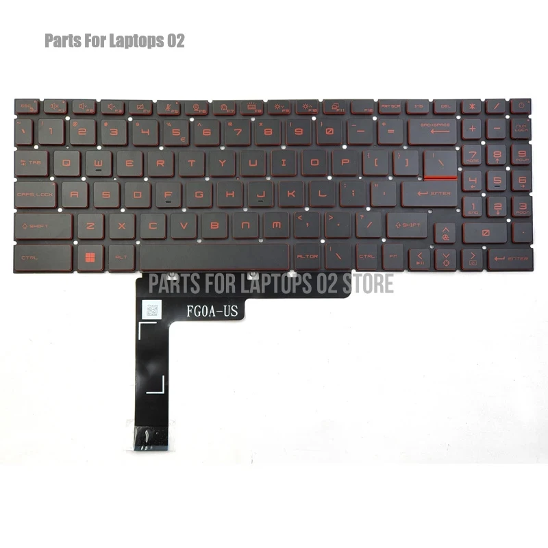 PP Laptop Keyboard US Red Backlit New For MSI Katana GF66 GF76 11SC 11UC 11UD 11UE 11UG 12UC 12UD 12UE 12UG 12UGS
PP Laptop Keyboard US Red Backlit New For MSI Katana GF66 GF76 11SC 11UC 11UD 11UE 11UG 12UC 12UD 12UE 12UG 12UGS