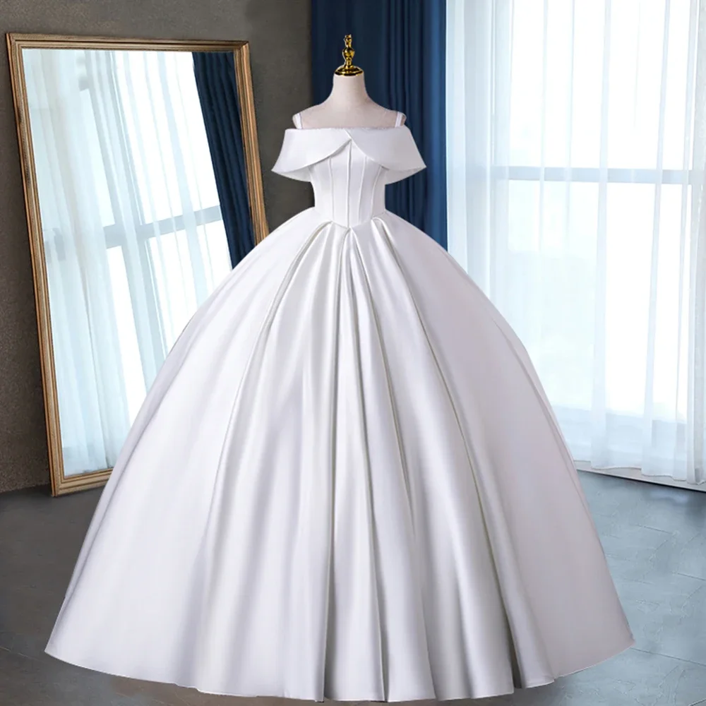 Boat Neck Vintage Satin Wedding Dress Off the Shoulder 2024 Plus Size Customized Elegant Satin Bridal Ball Gowns
Boat Neck Vintage Satin Wedding Dress Off the Shoulder 2024 Plus Size Customized Elegant Satin Bridal Ball Gowns