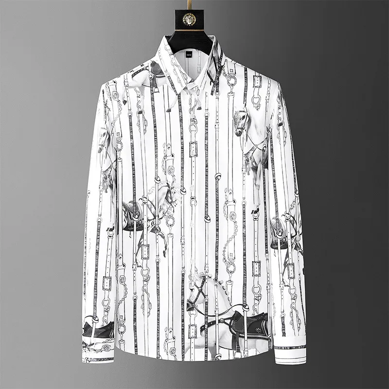 Autumn New Men's Shirts Trendy Brand European Hot Diamond Shirts 3D Digital Printed Men's Wear
Autumn New Men's Shirts Trendy Brand European Hot Diamond Shirts 3D Digital Printed Men's Wear