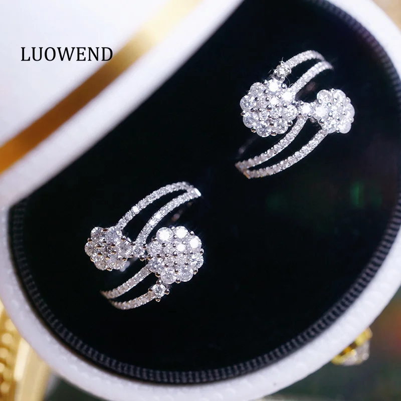 LUOWEND 100% кольца из белого золота 18 карат, женские кольца 0,90 карата с настоящим натуральным бриллиантом, обручальное кольцо, модный нерегулярный дизайн, ювелирные изделия для вечеринок
LUOWEND 100% кольца из белого золота 18 карат, женские кольца 0,90 карата с настоящим натуральным бриллиантом, обручальное кольцо, модный нерегулярный дизайн, ювелирные изделия для вечеринок
