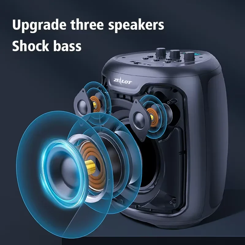 High Bass Sound Rechargeable Stereo Party Waterproof Smart Outdoor Mini Wireless Portable Blue Tooth Speaker With Microphone
High Bass Sound Rechargeable Stereo Party Waterproof Smart Outdoor Mini Wireless Portable Blue Tooth Speaker With Microphone