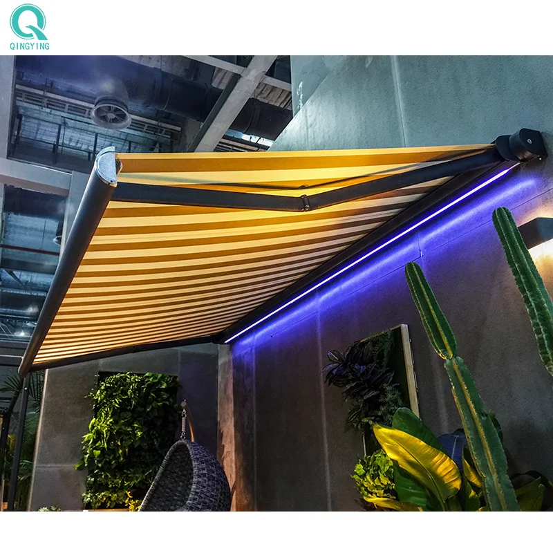 QINGYING Motorized Retractable Awning Arm Heavy Duty High Wind Exterior Full Cassette Electric Right Folding Arm Awning
QINGYING Motorized Retractable Awning Arm Heavy Duty High Wind Exterior Full Cassette Electric Right Folding Arm Awning