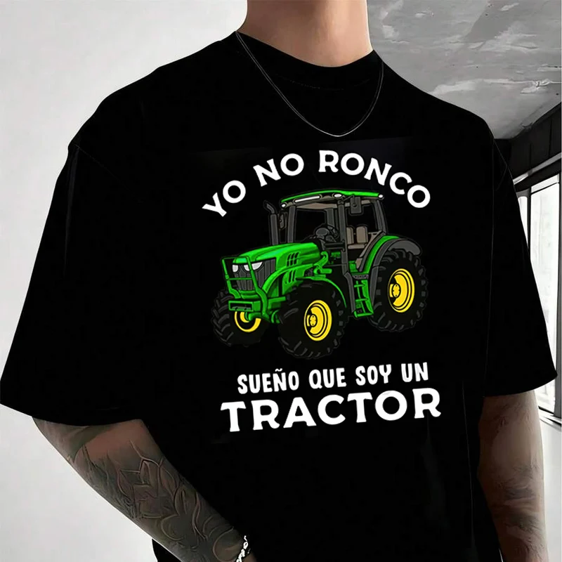 Yo No Ronco Sueno Que Soy Un Tractor Agricultor Granjero Humor Loose Men's Casual Sport T-Shirt Short Sleeve Shirt Summer Tops
Yo No Ronco Sueno Que Soy Un Tractor Agricultor Granjero Humor Loose Men's Casual Sport T-Shirt Short Sleeve Shirt Summer Tops