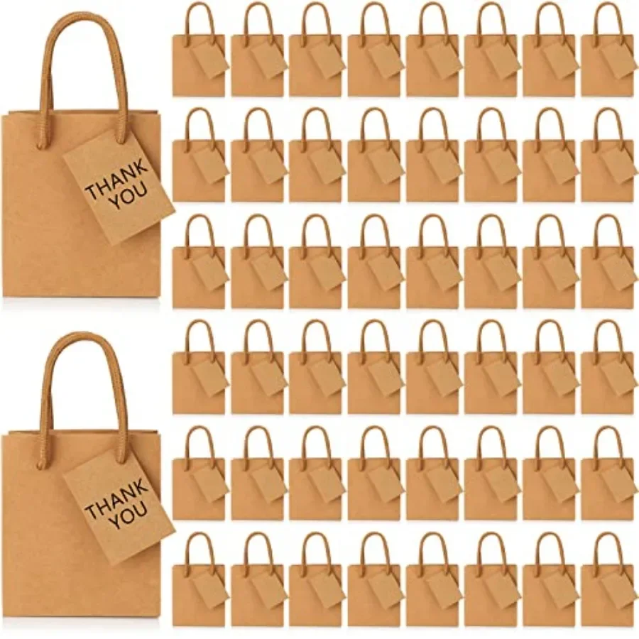 50 Pack Mother's Day Mini Gift Bags Bulk 4x2.75x4.5 Tiny Extra Small Paper Thank You Gift Bags with Handles and Tags for Birthd
50 Pack Mother's Day Mini Gift Bags Bulk 4x2.75x4.5 Tiny Extra Small Paper Thank You Gift Bags with Handles and Tags for Birthd