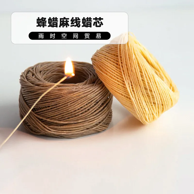 60m Diameter 1.2mm Hemp Thread Wax Core, Safe No Black Smoke No Drooping When Burning, Diy Handmade Aromatherapy Candle Thread
60m Diameter 1.2mm Hemp Thread Wax Core, Safe No Black Smoke No Drooping When Burning, Diy Handmade Aromatherapy Candle Thread
