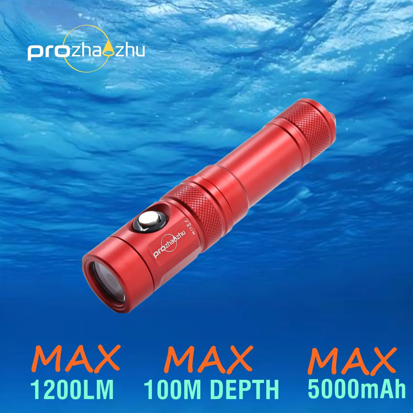 1200 Lumen Diving Light IP68 100M Built-in 21700 USB-C Charging Underwater Diving Flashlight
1200 Lumen Diving Light IP68 100M Built-in 21700 USB-C Charging Underwater Diving Flashlight