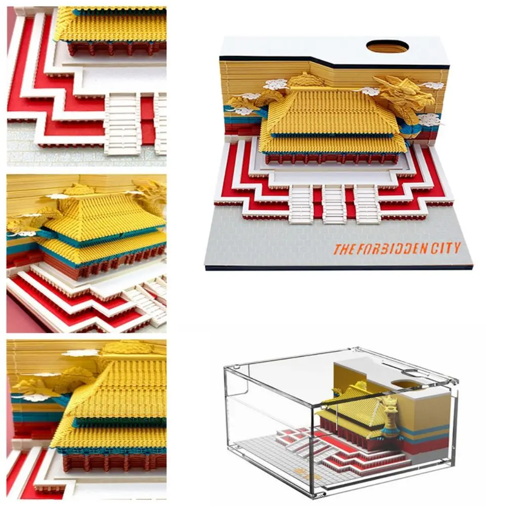 Creative 3D Memo Notepad Calendar Paper Carving Art Pen Holder 3D Imperial Museum Calendar China Landmark Buildings DIY
Creative 3D Memo Notepad Calendar Paper Carving Art Pen Holder 3D Imperial Museum Calendar China Landmark Buildings DIY