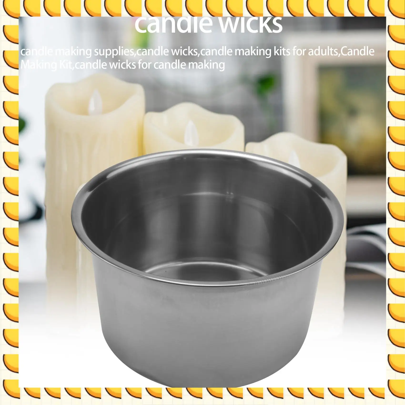 BAAU 4 Set Stainless Steel Double Boiler Long Handle Wax Melting Pot, Pitcher & Mixing Spoon Candle Soap Making, DIY Scented Can
BAAU 4 Set Stainless Steel Double Boiler Long Handle Wax Melting Pot, Pitcher & Mixing Spoon Candle Soap Making, DIY Scented Can