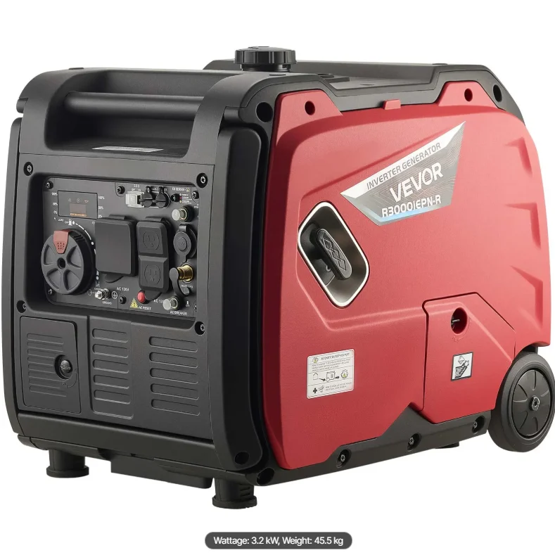 Inverter Generator, 4200W Peak Watt Quiet Inverter Generator, Dual Fuel Inverters Generators for Home Outdoor, Gas
Inverter Generator, 4200W Peak Watt Quiet Inverter Generator, Dual Fuel Inverters Generators for Home Outdoor, Gas