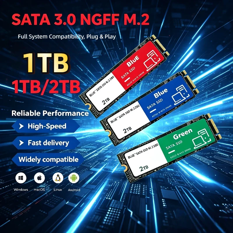 M.2 NVMe SSD 2026 New 1TB High Speed Internal Solid State Hard Drive Disk for Desktop Laptop PC Computer Upgrade Secure
M.2 NVMe SSD 2026 New 1TB High Speed Internal Solid State Hard Drive Disk for Desktop Laptop PC Computer Upgrade Secure
