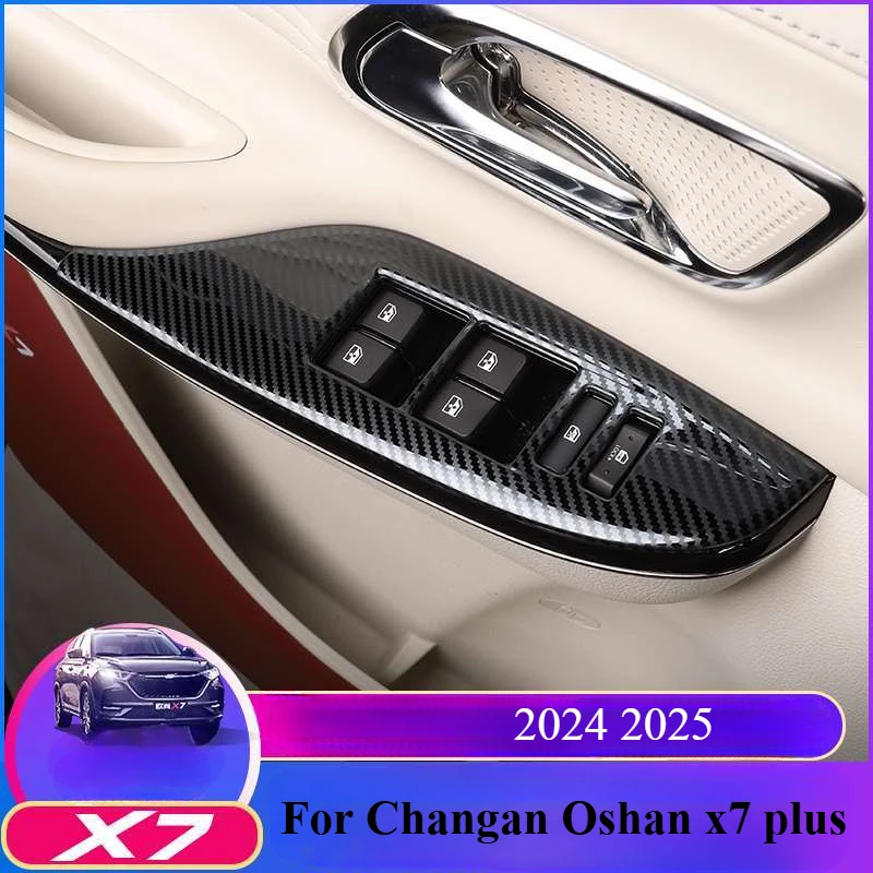 For Changan Oshan x7 plus 2024 2025 Accessories stainless Car Door Armrest Window Trim Glass Lift Switch Cover Frame Anti Dust
For Changan Oshan x7 plus 2024 2025 Accessories stainless Car Door Armrest Window Trim Glass Lift Switch Cover Frame Anti Dust