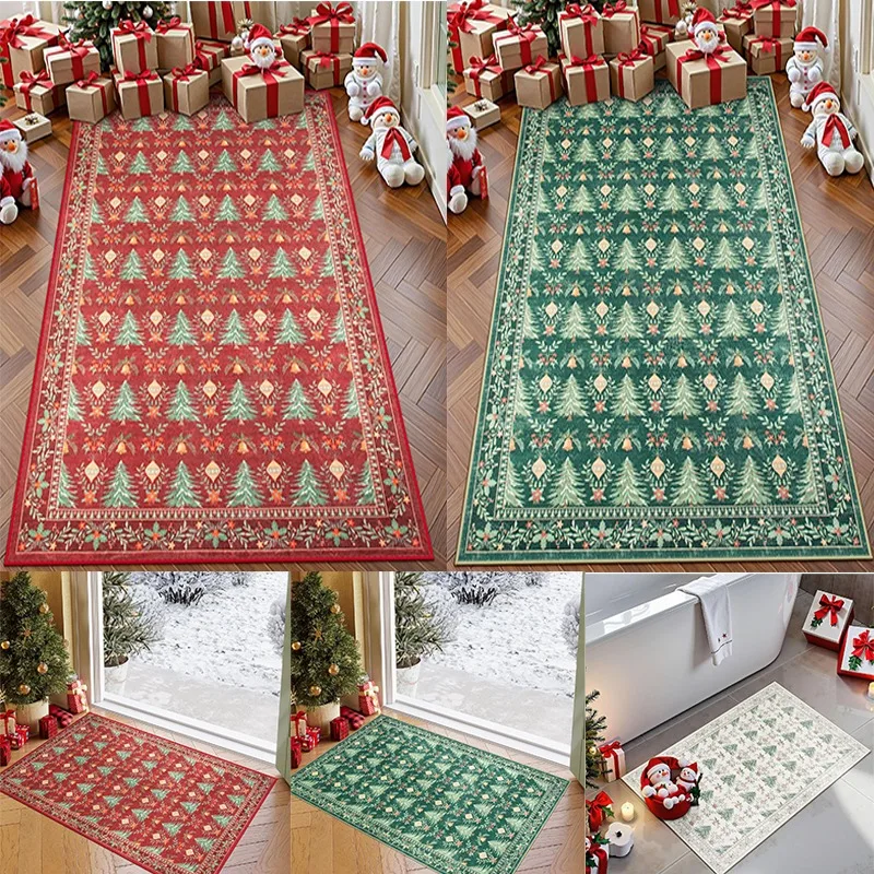 Christmas Rug Non Slip Red Entryway Rugs Indoor Ultra-Thin for Bedroom Tree Pattern Print Holiday Carpet for Living Room Kitchen
Christmas Rug Non Slip Red Entryway Rugs Indoor Ultra-Thin for Bedroom Tree Pattern Print Holiday Carpet for Living Room Kitchen