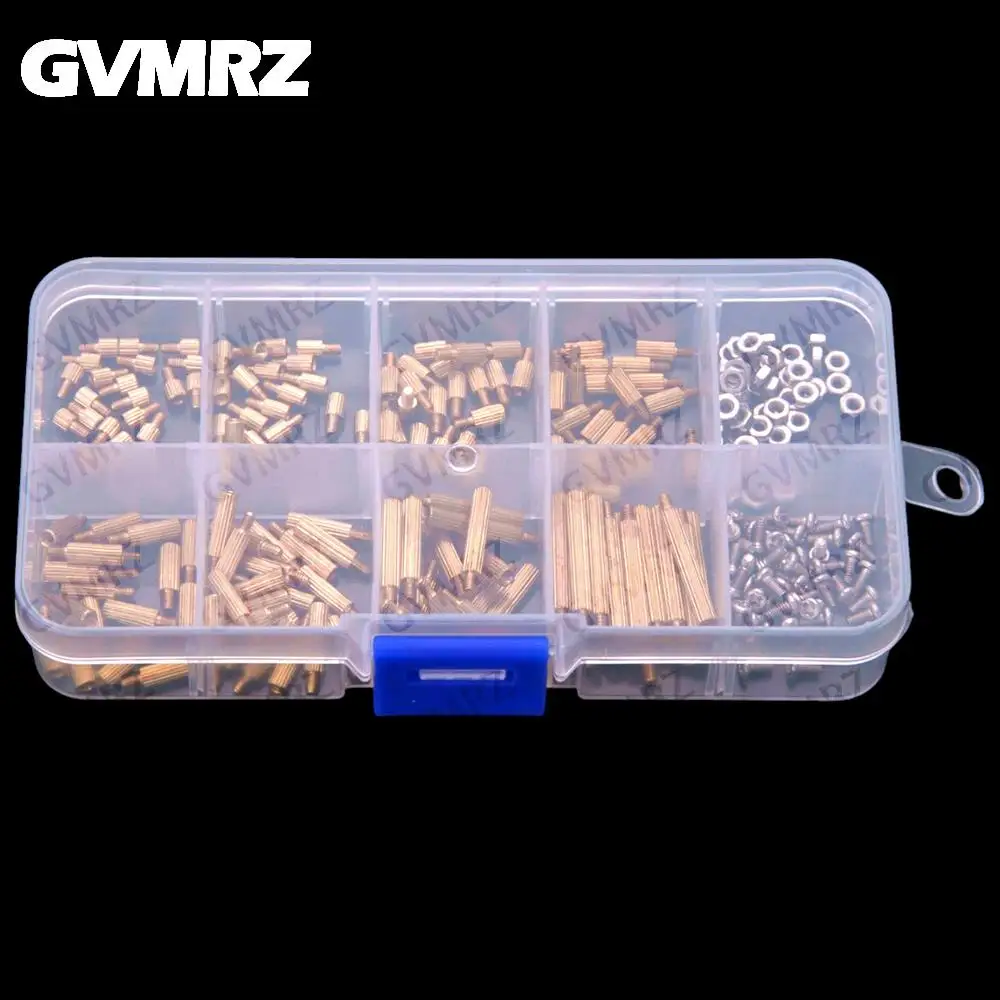 260pcs M2 M2X4MM Knurled Brass Male/Female Single/Double Through Separator Posts and Nuts Combination
260pcs M2 M2X4MM Knurled Brass Male/Female Single/Double Through Separator Posts and Nuts Combination