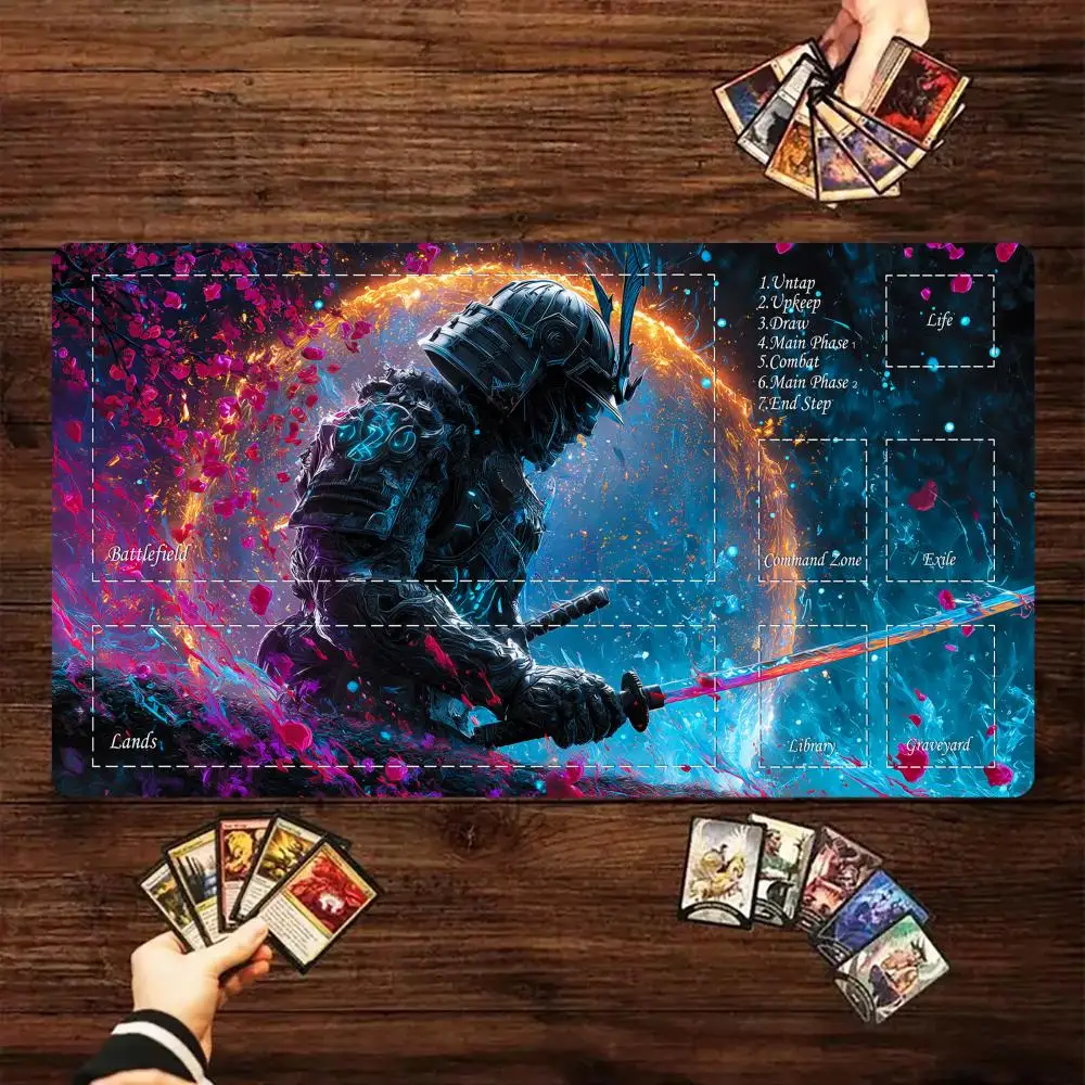 Japanese Fantasy Samurai Magic Card Battle Mat MTG Playmat Anti-slip Base 35X60CM gathering gaming mats Board Game Mat for TCG
Japanese Fantasy Samurai Magic Card Battle Mat MTG Playmat Anti-slip Base 35X60CM gathering gaming mats Board Game Mat for TCG