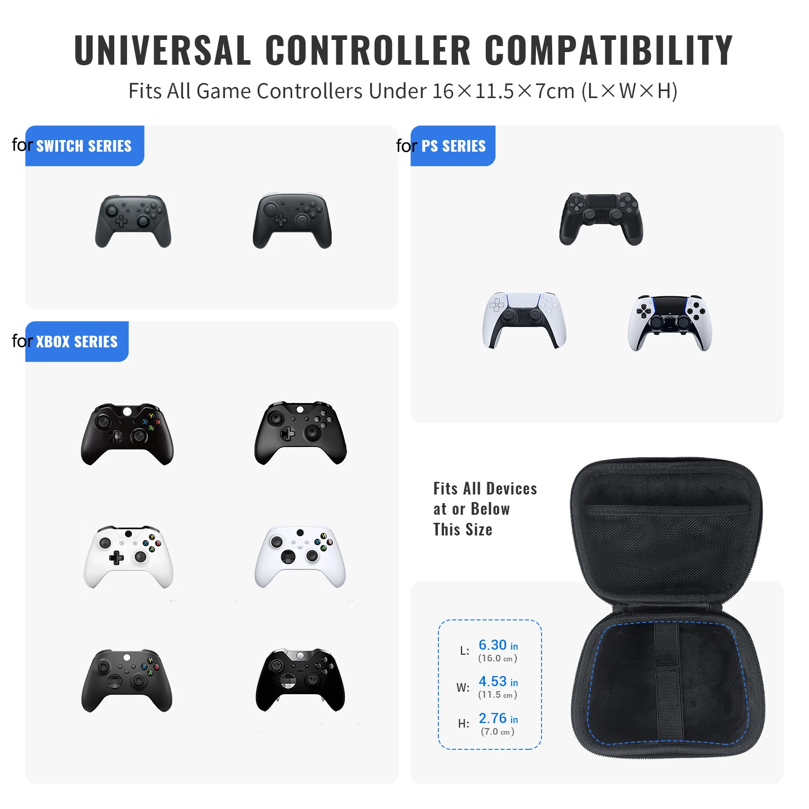 Hard EVA Storage Case for Steam Controller 2 Fits Cable & Silicone Cover Shockproof Dustproof Protective Bag
Hard EVA Storage Case for Steam Controller 2 Fits Cable & Silicone Cover Shockproof Dustproof Protective Bag