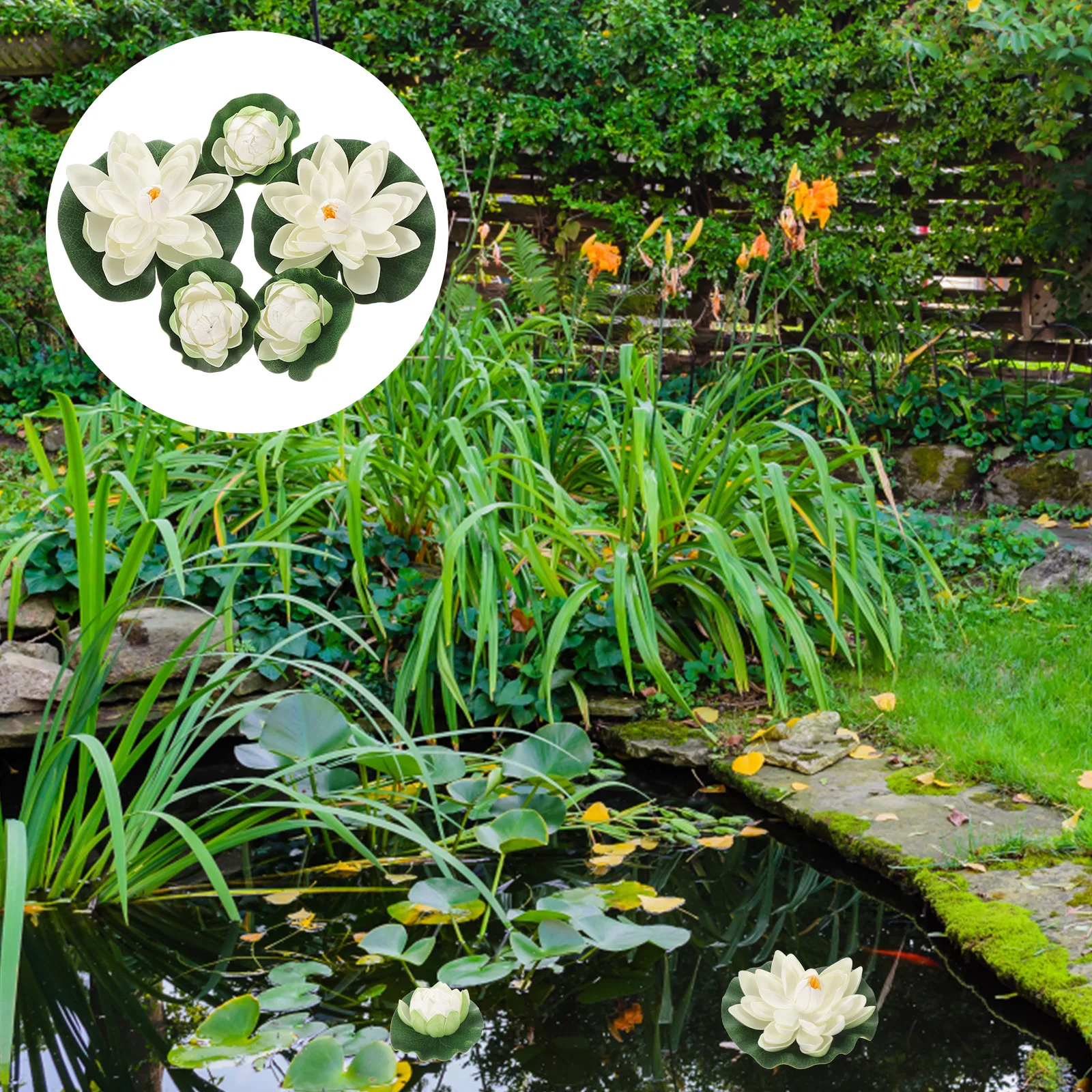 5 Pcs Simulated Lotus Leaf Water Lily Fake Plant Flowers Pond Decorations Lillies Bridesmaid
5 Pcs Simulated Lotus Leaf Water Lily Fake Plant Flowers Pond Decorations Lillies Bridesmaid