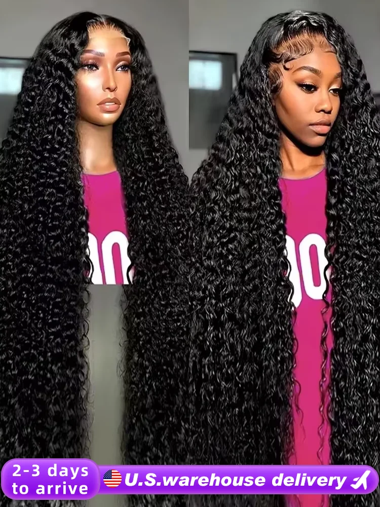 30 40Inch Deep Wave Transparent Frontal Wig 13x4 13x6 HD Lace Front Human Hair Wigs 300 Density Brazilian Curly Human Hair Wig
30 40Inch Deep Wave Transparent Frontal Wig 13x4 13x6 HD Lace Front Human Hair Wigs 300 Density Brazilian Curly Human Hair Wig