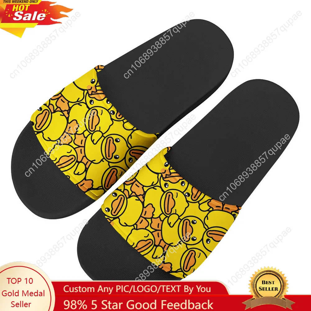 Yellow Duck Cute Cartoon Slippers Home Water Shoes Mens Womens Teenagers Fashion Beach Pool Sandals Tailor-made Summer Slipper
Yellow Duck Cute Cartoon Slippers Home Water Shoes Mens Womens Teenagers Fashion Beach Pool Sandals Tailor-made Summer Slipper