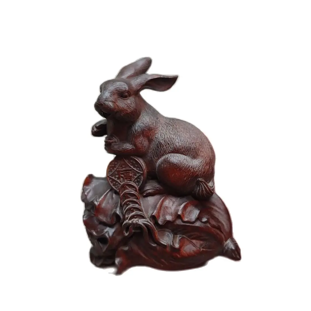 Wooden Carved Lucky Mini Rabbit Statue Gift Chinese Cabbage Money Ornament decorative sculpture home decor
Wooden Carved Lucky Mini Rabbit Statue Gift Chinese Cabbage Money Ornament decorative sculpture home decor
