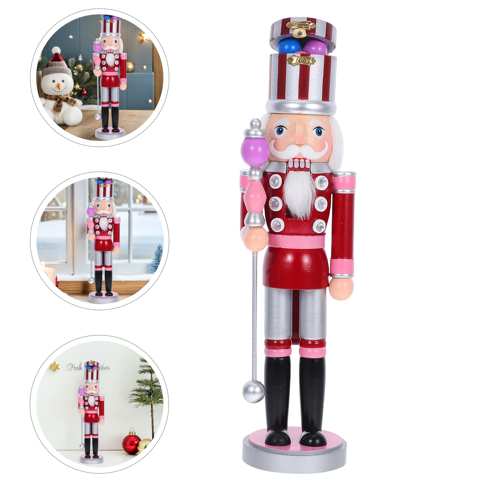 Christmas Nutcracker Soldier Wooden Hand Painted Holiday Decoration Festive Home Centerpiece Traditional Party Ornament For
Christmas Nutcracker Soldier Wooden Hand Painted Holiday Decoration Festive Home Centerpiece Traditional Party Ornament For