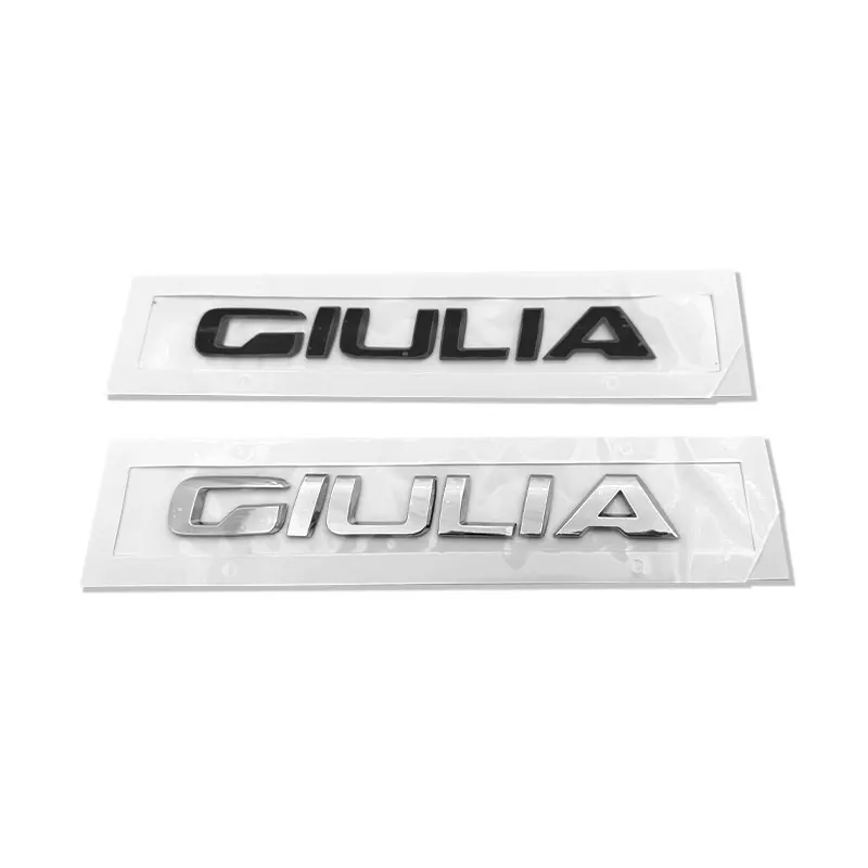 GIULIA Q2 Q4 Ti letter badge car stickers for alfa romeo GIULIA rear boot refit car accessories trunk label logo decorate decals
GIULIA Q2 Q4 Ti letter badge car stickers for alfa romeo GIULIA rear boot refit car accessories trunk label logo decorate decals