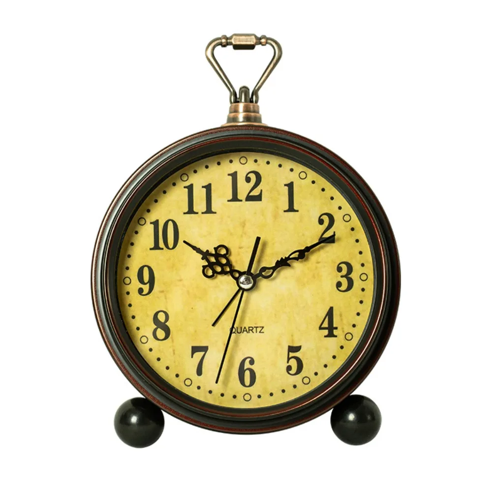 Retro Quartz Table Clock Super Silent Hangable Vintage Desk Clock Metal Frame Classical Mechanical Clock Time for Bedroom
Retro Quartz Table Clock Super Silent Hangable Vintage Desk Clock Metal Frame Classical Mechanical Clock Time for Bedroom