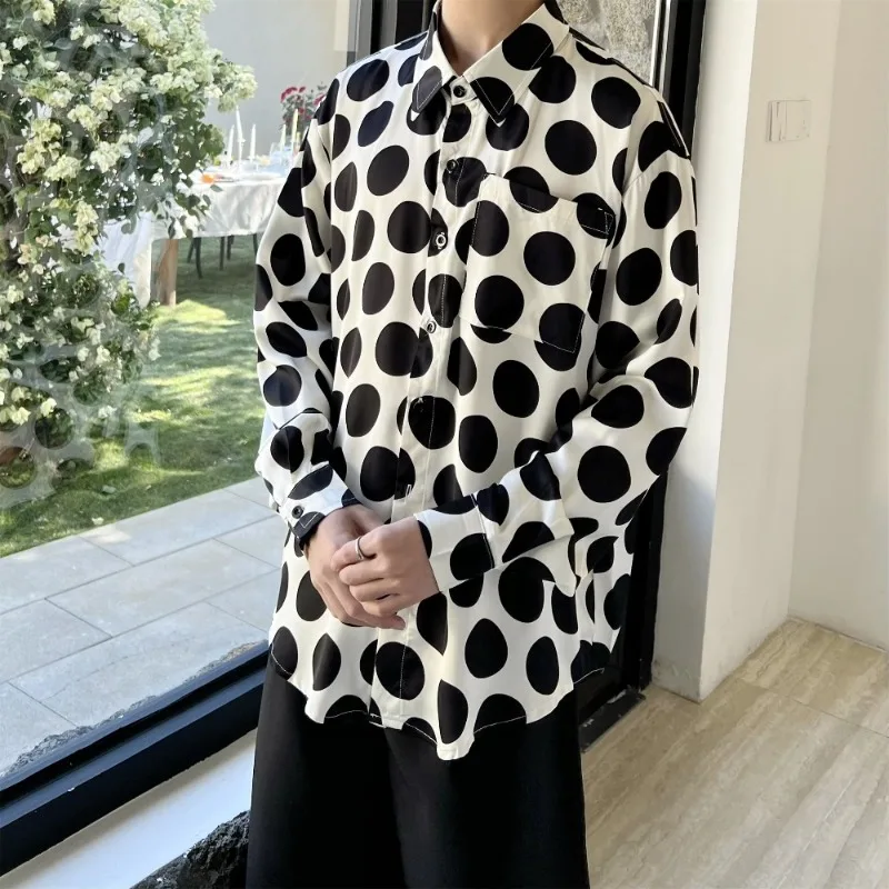SuperAen Fashion Polka Dot Printed Long-sleeved Shirts Classic Spring New Single Breasted Asymmetrical Shirts
SuperAen Fashion Polka Dot Printed Long-sleeved Shirts Classic Spring New Single Breasted Asymmetrical Shirts